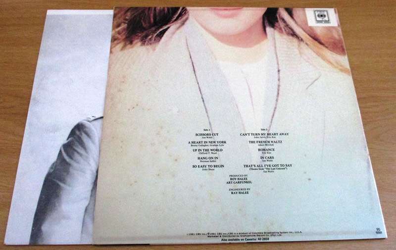 ART GARFUNKEL Scissors Cut LP VINYL RECORD