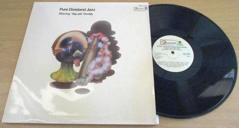 PURE DIXIELAND JAZZ Starring Big Jeb Dooley LP VINYL RECORD