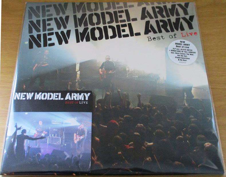 NEW MODEL ARMY Best of Live 2xLP + DVD VINYL Record