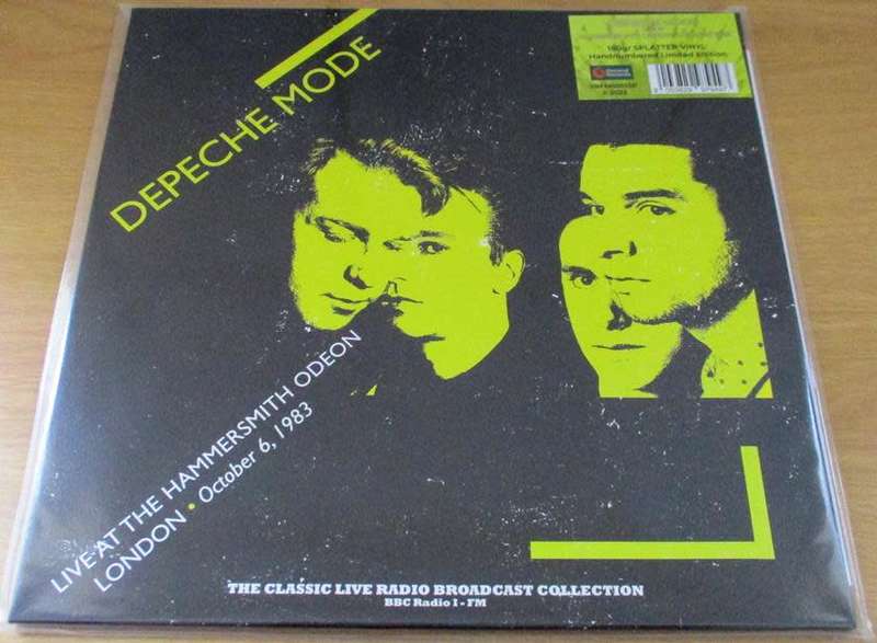 DEPECHE MODE Live at the Hammersmith Odeon Ltd YELLOW SPLATTER Coloured VINYL RECORD