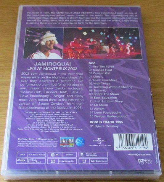 JAMIROQUAI Live At Montreux 2003 DVD