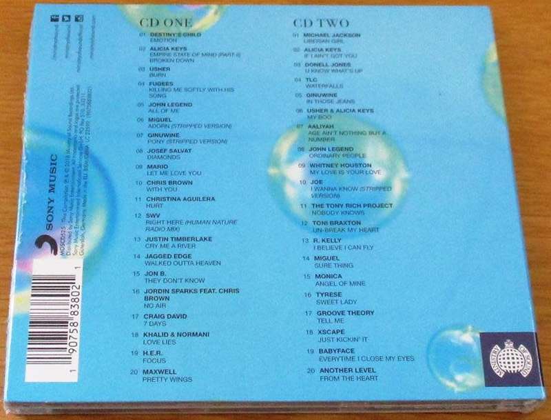 MINISTRY OF SOUND Chilled R&B 2xCD [shelf h]