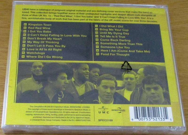 UB40 Red Red Wine The Collection CD [msr]