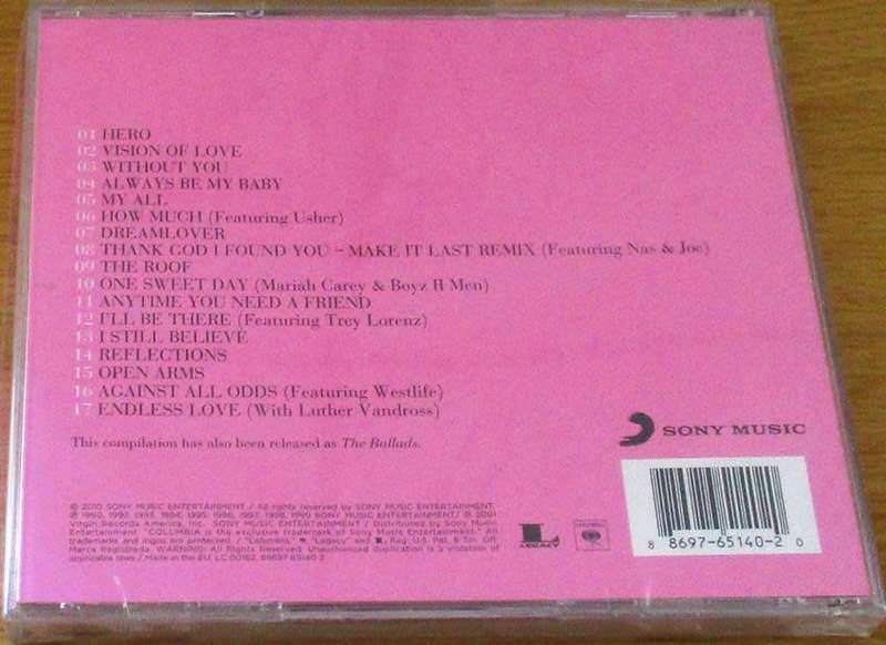 MARIAH CAREY Love Songs CD
