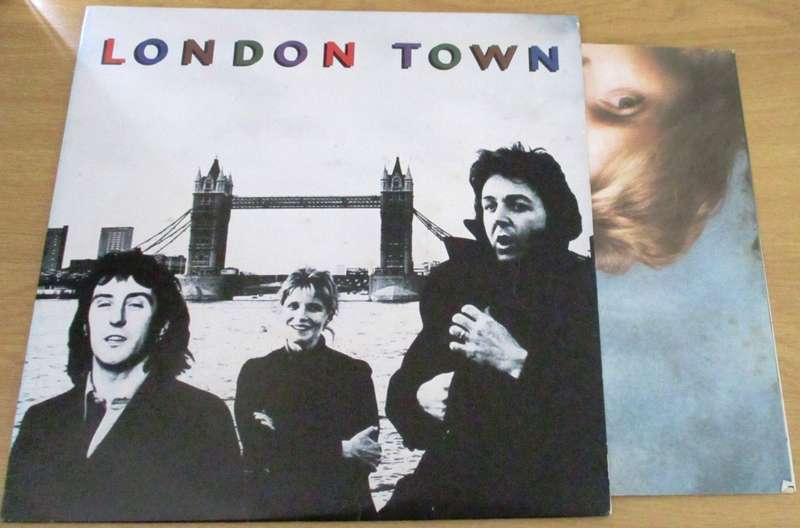 PAUL McCARTNEY and WINGS London Town with poster LP VINYL RECORD