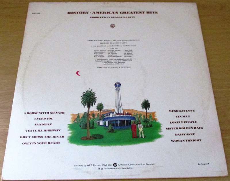 AMERICA History Greatest Hits LP VINYL RECORD