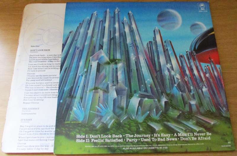 BOSTON Don`t Turn Back LP VINYL RECORD