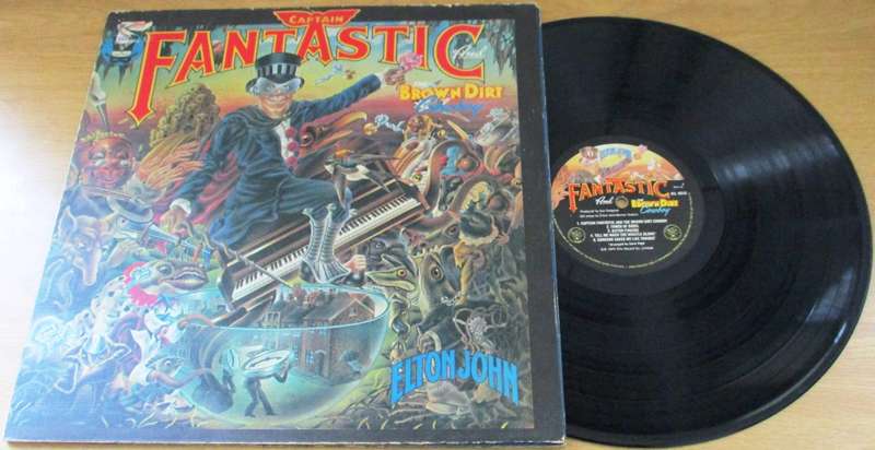 ELTON JOHN Captain Fantastic and the Brown Dirt LP VINYL RECORD