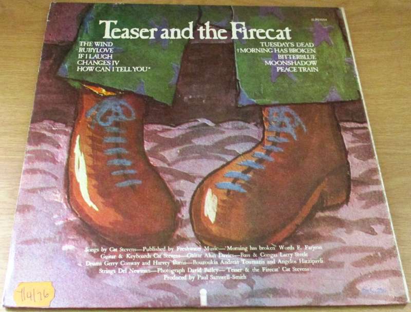 CAT STEVENS Teaser and the Firecat LP VINYL RECORD