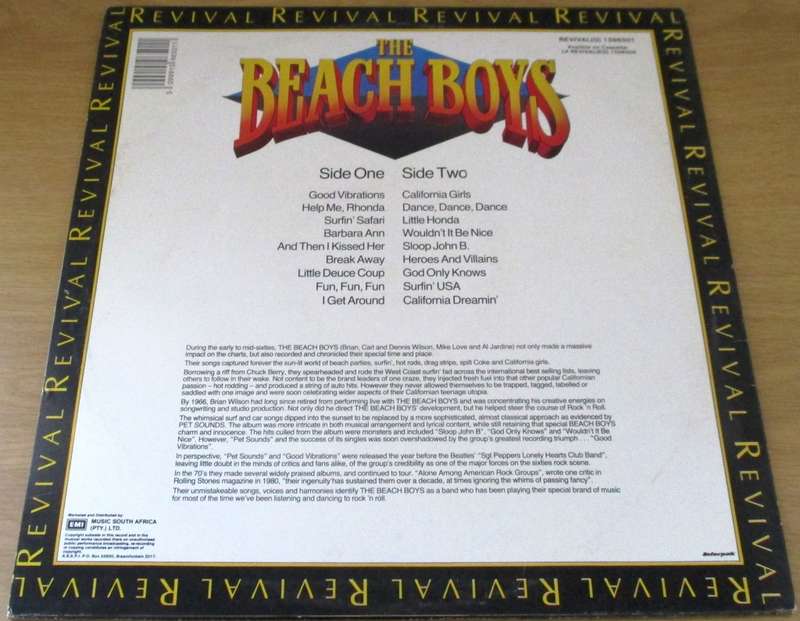 THE BEACH BOYS Revival LP VINYL RECORD