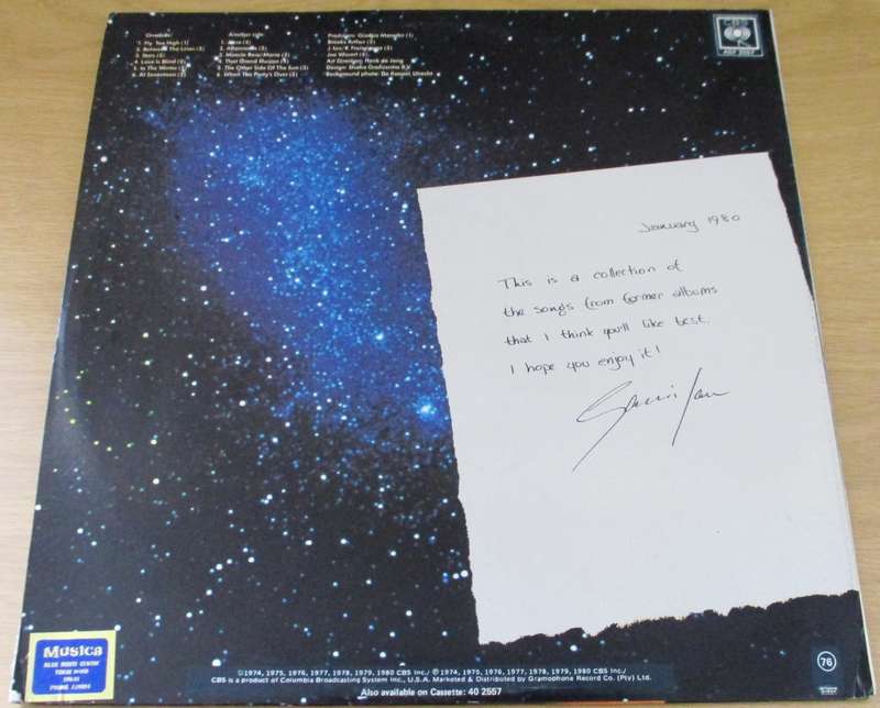 JANIS IAN My Favourites LP VINYL RECORD