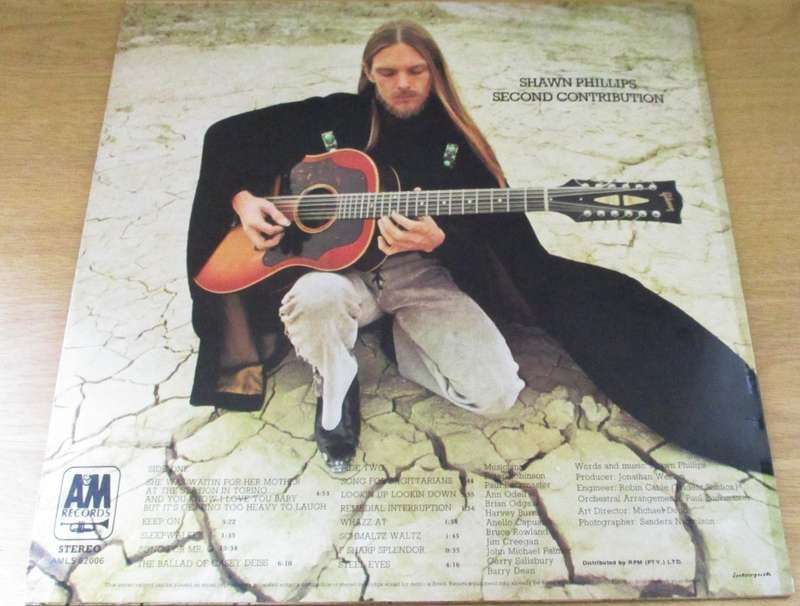 SHAWN PHILLIPS Second Contribution LP VINYL RECORD