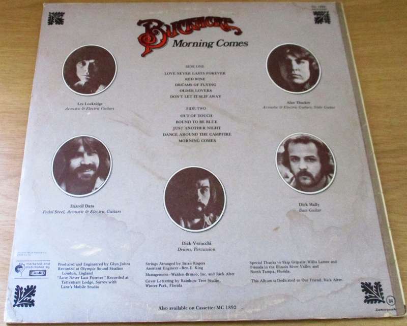 BUCKACRE Morning Comes LP VINYL RECORD