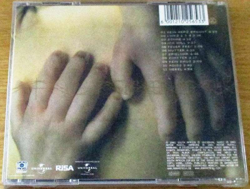 RAMMSTEIN Mutter CD [Shelf G4]