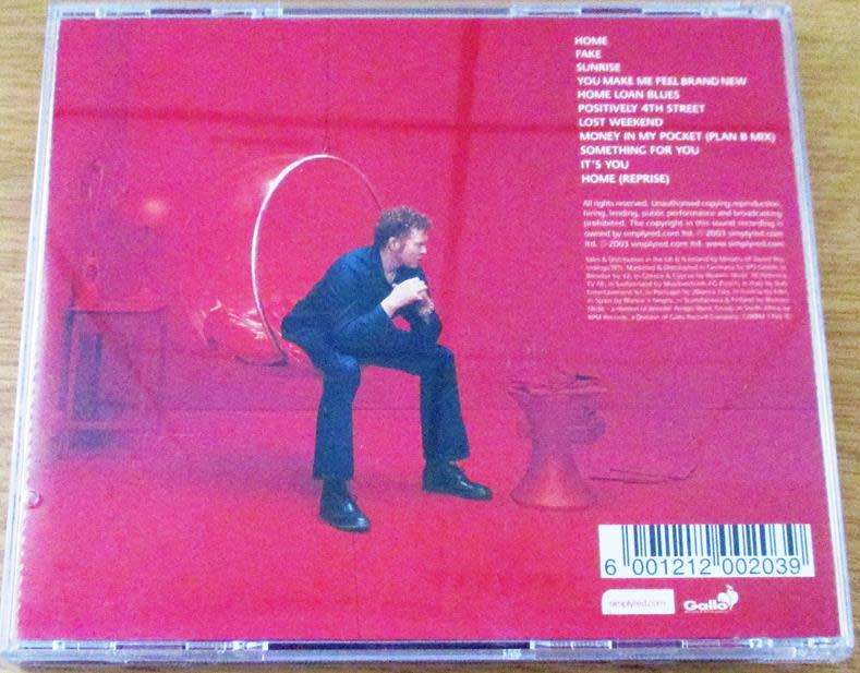 SIMPLY RED Home CD [Shelf G4]
