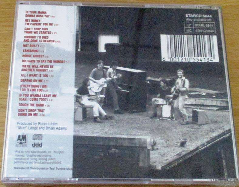 BRYAN ADAMS Waking Up the Neighbours CD [Shelf G5]