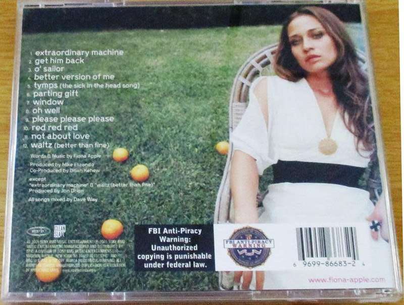 FIONA APPLE Extraordinary CD [Shelf G5]