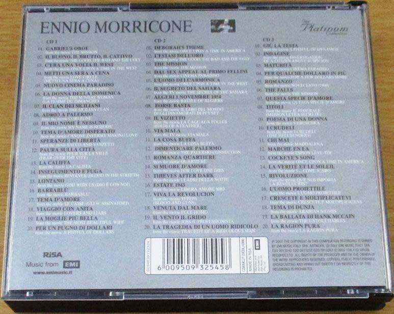 ENNIO MORRICONE The Platinum Collection 3xCD [Shelf G6]