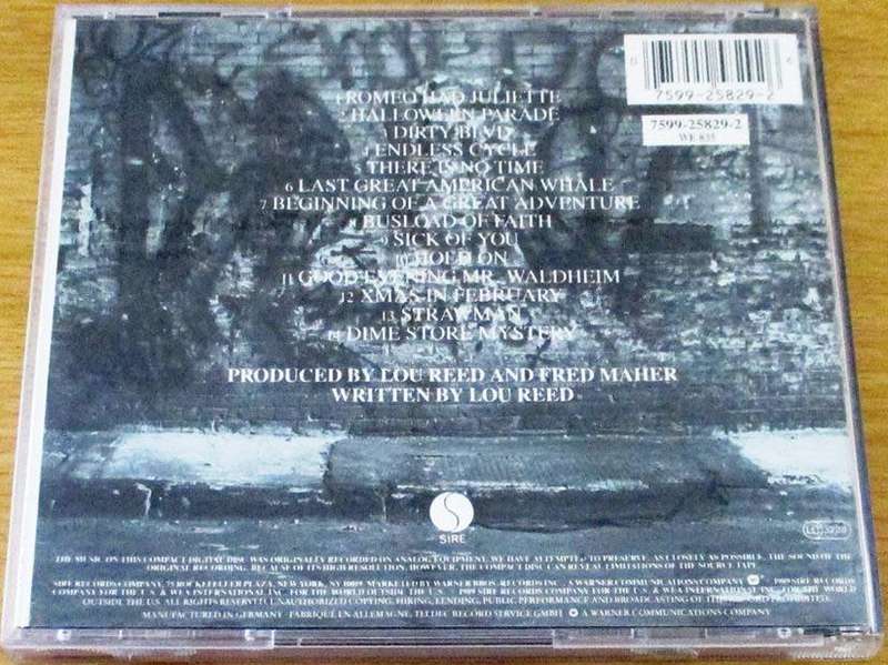 LOU REED New York CD [Shelf G7]