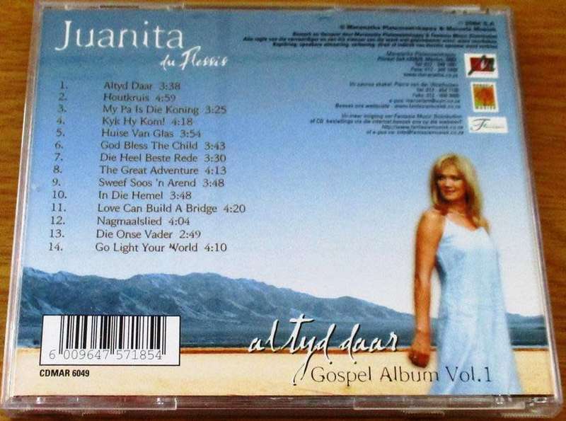 JUANITA DU PLESSIS Altyd Daar Gospel Album Vol. 1 CD [Shelf G8]