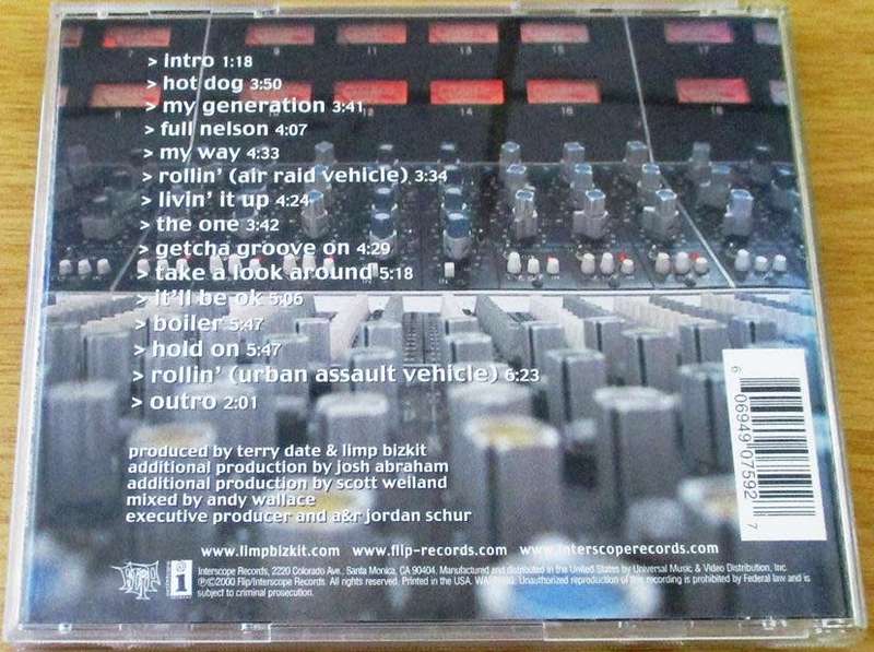LIMP BIZKIT Chocolate Starfish and the Hot Dog Flavored Water CD [Shelf G9]