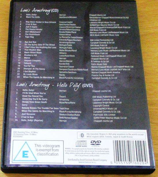 LOUIS ARMSTRONG CD+DVD Collector`s Edition
