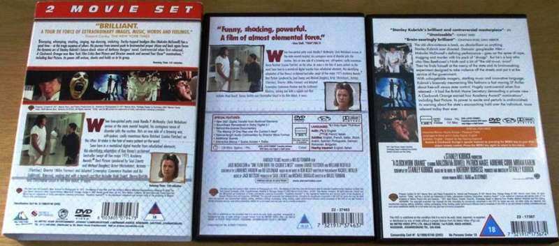 CLOCKWORK ORANGE + ONE FLEW OVER THE CUCKOO`S NEST 2xDVD [DVD BOX 1]
