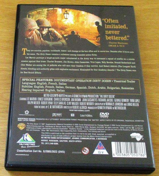 CULT FILM: THE DIRTY DOZEN DVD [DVD BOX 1]