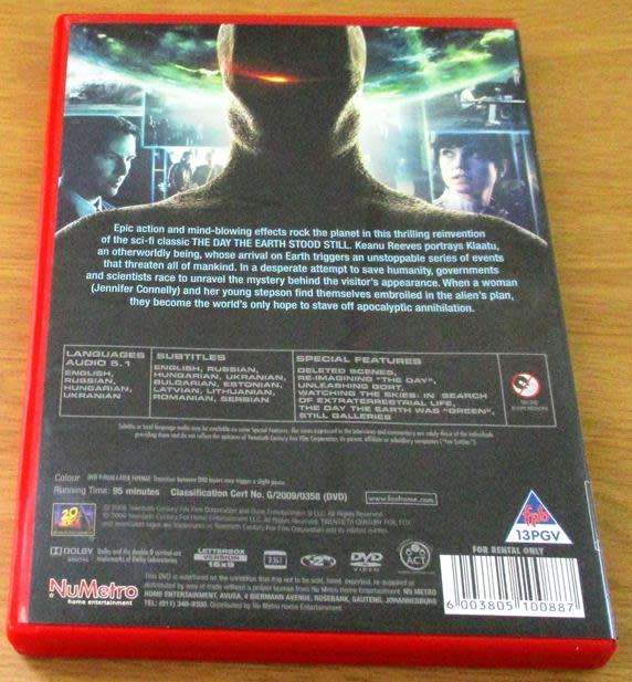 CULT FILM: THE DAY THE EARTH STOOD STILL Keanu Reeves DVD [DVD BOX 2]