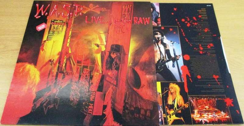 W.A.S.P. Live in the Raw Original 1987 UK Pressing VINYL Record