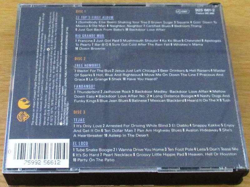 ZZ TOP Six Pack CD [Shelf G Box 11]