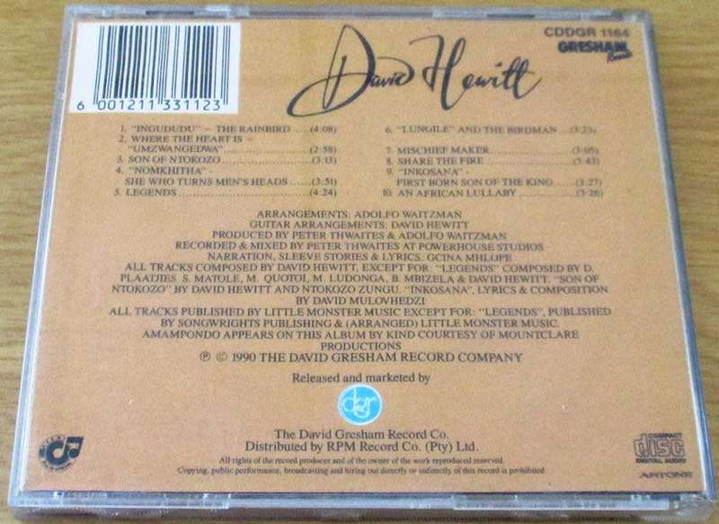 DAVID HEWITT The Storyteller CD [Shelf G Box 15]