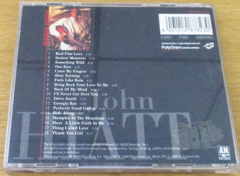JOHN HIATT Master Series CD [Shelf G Box 16]
