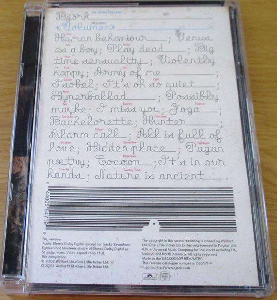 BJORK Volumen Best of DVD