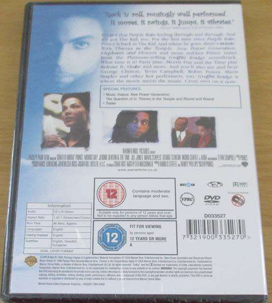 PRINCE Graffiti Bridge DVD