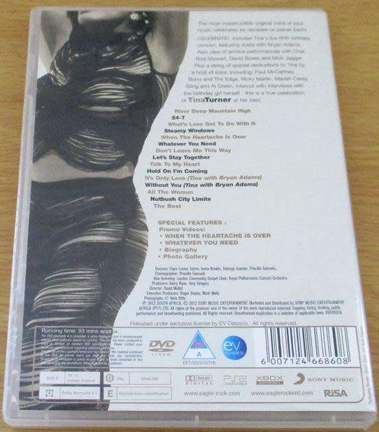 TINA TURNER Celebrate! The Best of Tina Turner DVD