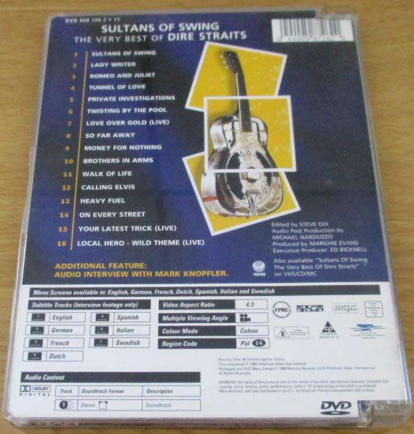 DIRE STRAITS Sultans of Swing The Very Best Of DVD