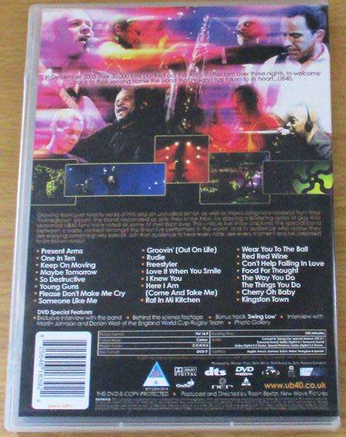 UB40 Homegrown Live in Holland DVD
