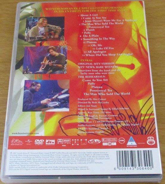 NIRVANA MTV Unplugged in New York DVD