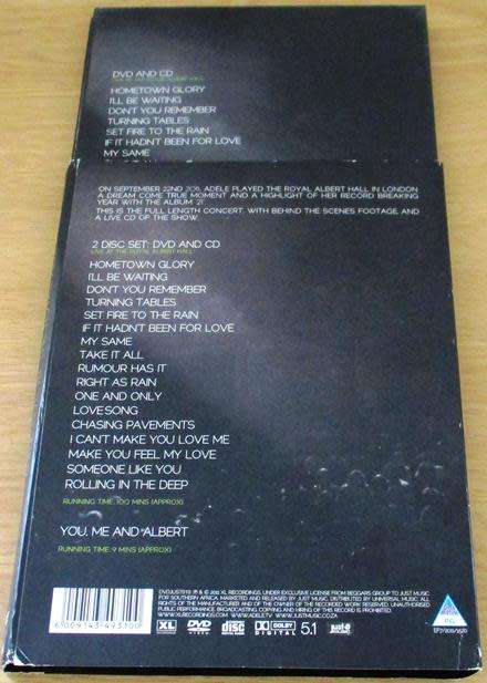 ADELE Live at the Royal Albert Hall DVD