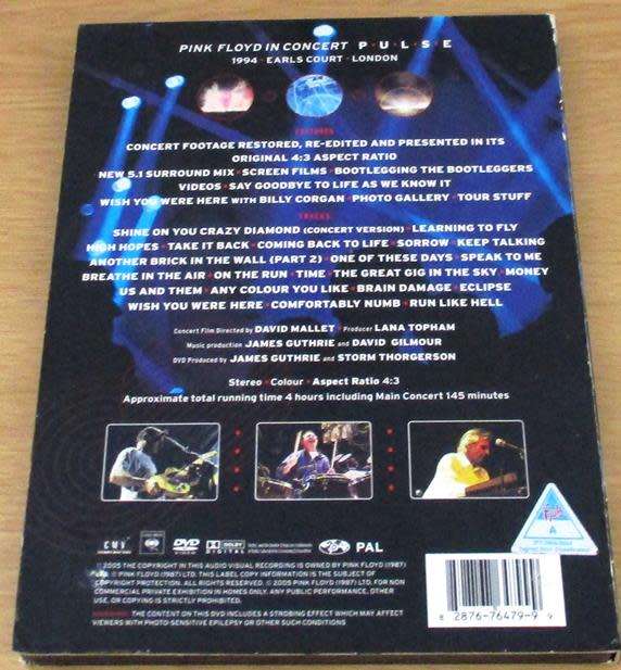 PINK FLOYD Pulse 2xDVD [VG+]