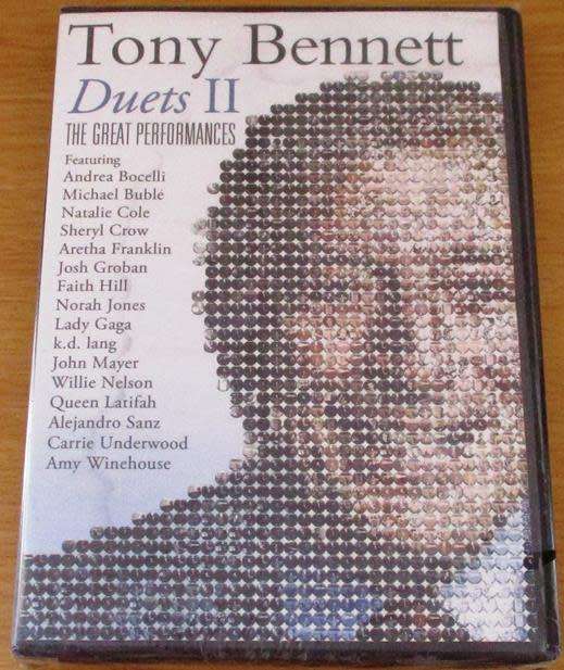 TONY BENNETT Duets II Featuring Bocelli, Lady Gaga, Norah Jones etc DVD