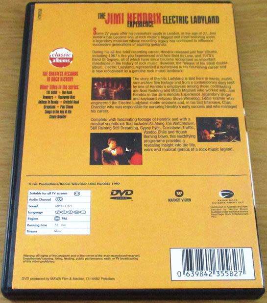 the JIMI HENDRIX EXPERIENCE  Electric Ladyland Classic Albums DVD