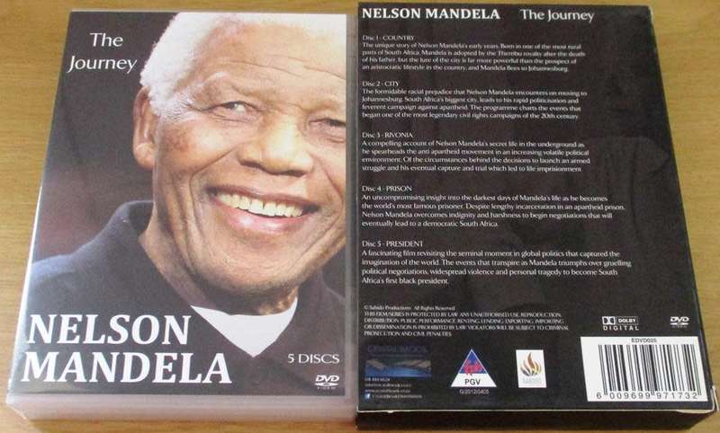NELSON MANDELA The Journey 5xDVD BOX SET [bb top shelf]