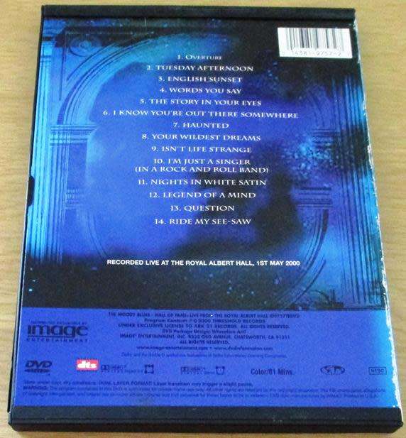 THE MOODY BLUES Hall of Fame Live from the Royal Albert Hall DVD