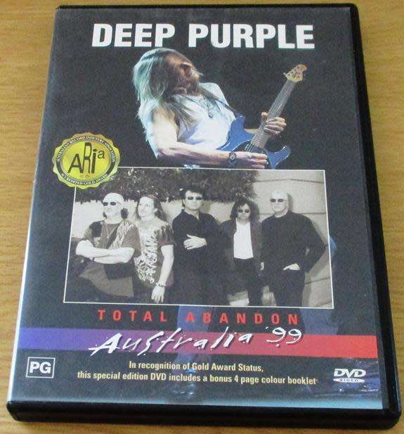 DEEP PURPLE Total Abandon Australia 99 DVD