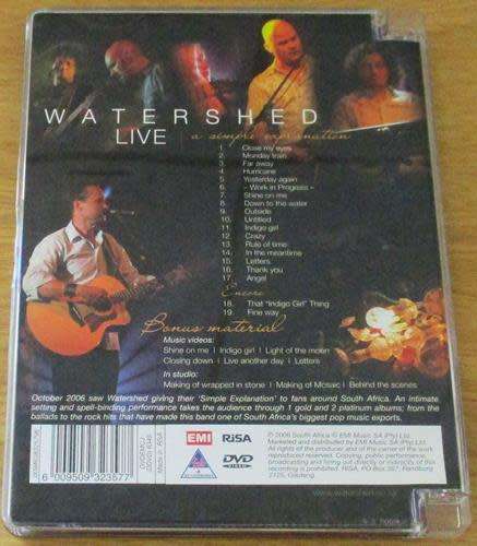 WATERSHED Live - A Simple Explanation DVD