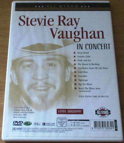 STEVIE RAY VAUGHAN  DVD