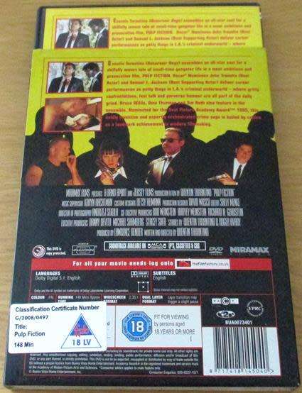 CULT FILM: PULP FICTION DVD [DVD BOX 4]