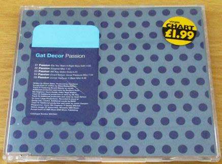GAT DECOR Passion CD Single  [BB CD Singles Box]
